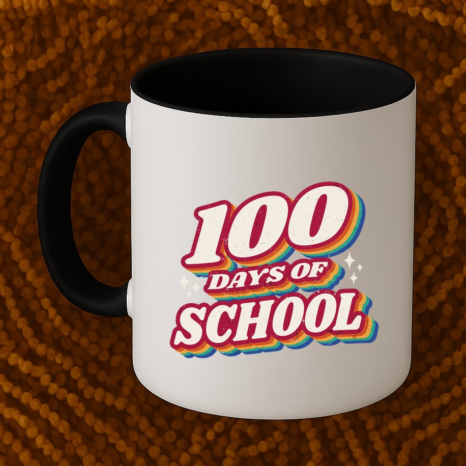 100 Days Of School Retro Mug