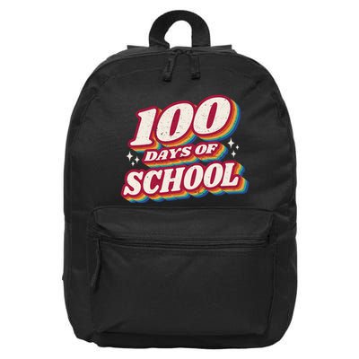 100 Days Of School Retro 16 in Basic Backpack