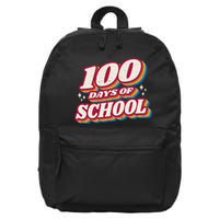 100 Days Of School Retro 16 in Basic Backpack