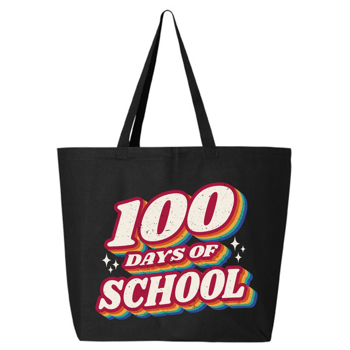 100 Days Of School Retro 25L Jumbo Tote