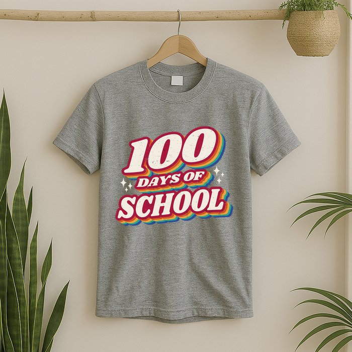 100 Days Of School Retro T-Shirt