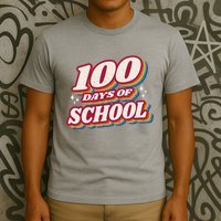 100 Days Of School Retro T-Shirt