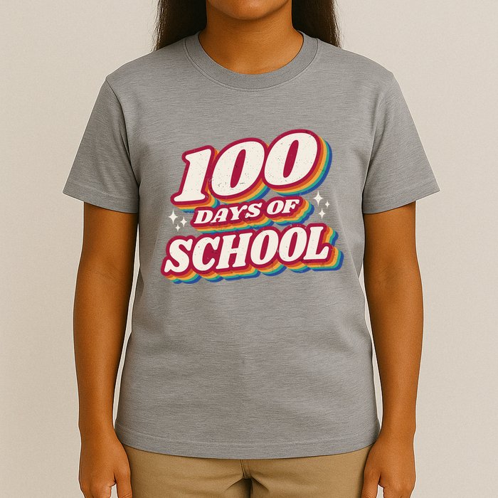 100 Days Of School Retro T-Shirt