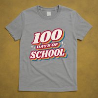 100 Days Of School Retro T-Shirt