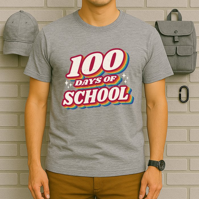 100 Days Of School Retro T-Shirt