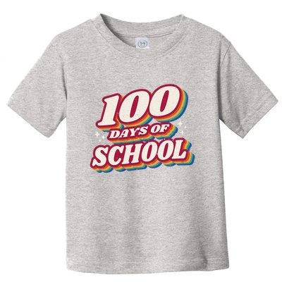 100 Days Of School Retro Toddler T-Shirt