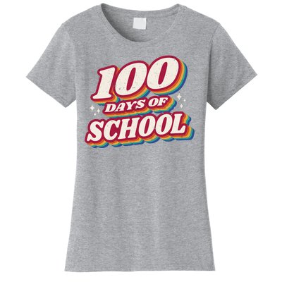 100 Days Of School Retro Women's T-Shirt