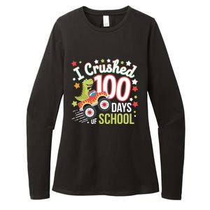 100 Days Of School Monster Truck 100th Day Of School Trex Womens CVC Long Sleeve Shirt