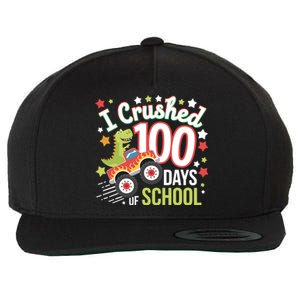 100 Days Of School Monster Truck 100th Day Of School Trex Wool Snapback Cap