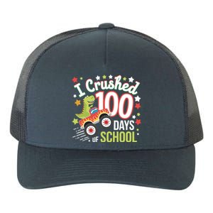 100 Days Of School Monster Truck 100th Day Of School Trex Yupoong Adult 5-Panel Trucker Hat