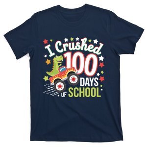 100 Days Of School Monster Truck 100th Day Of School Trex T-Shirt