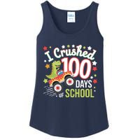 100 Days Of School Monster Truck 100th Day Of School Trex Ladies Essential Tank