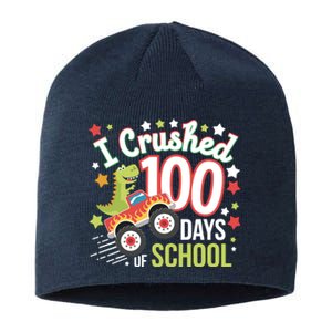 100 Days Of School Monster Truck 100th Day Of School Trex Sustainable Beanie