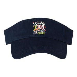 100 Days Of School Monster Truck 100th Day Of School Trex Valucap Bio-Washed Visor