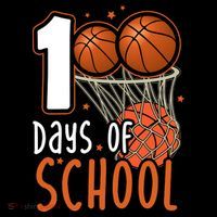 100 Days Of School Basketball Impact Tech Backpack