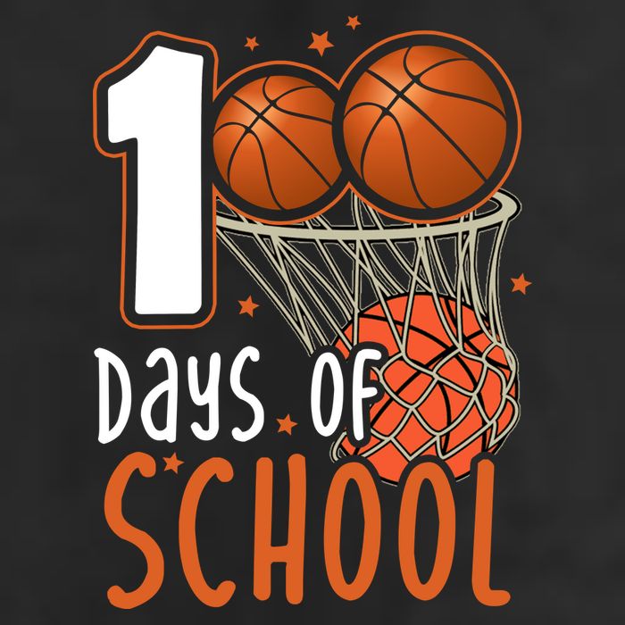 100 Days Of School Basketball Adult Drive Performance Visor