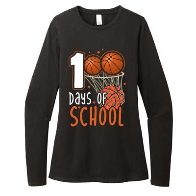 100 Days Of School Basketball Womens CVC Long Sleeve Shirt