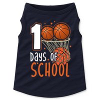 100 Days Of School Basketball Doggie Tank