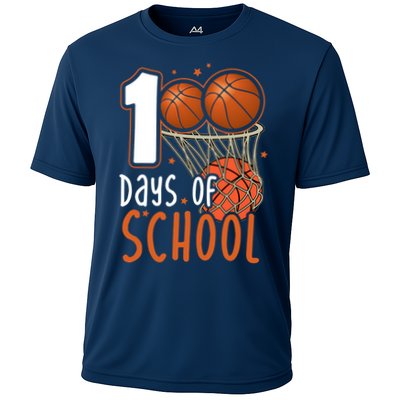 100 Days Of School Basketball Performance Shirt