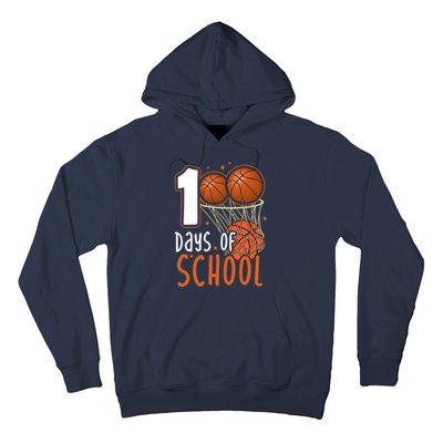 100 Days Of School Basketball Hoodie