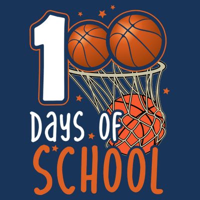 100 Days Of School Basketball T-Shirt