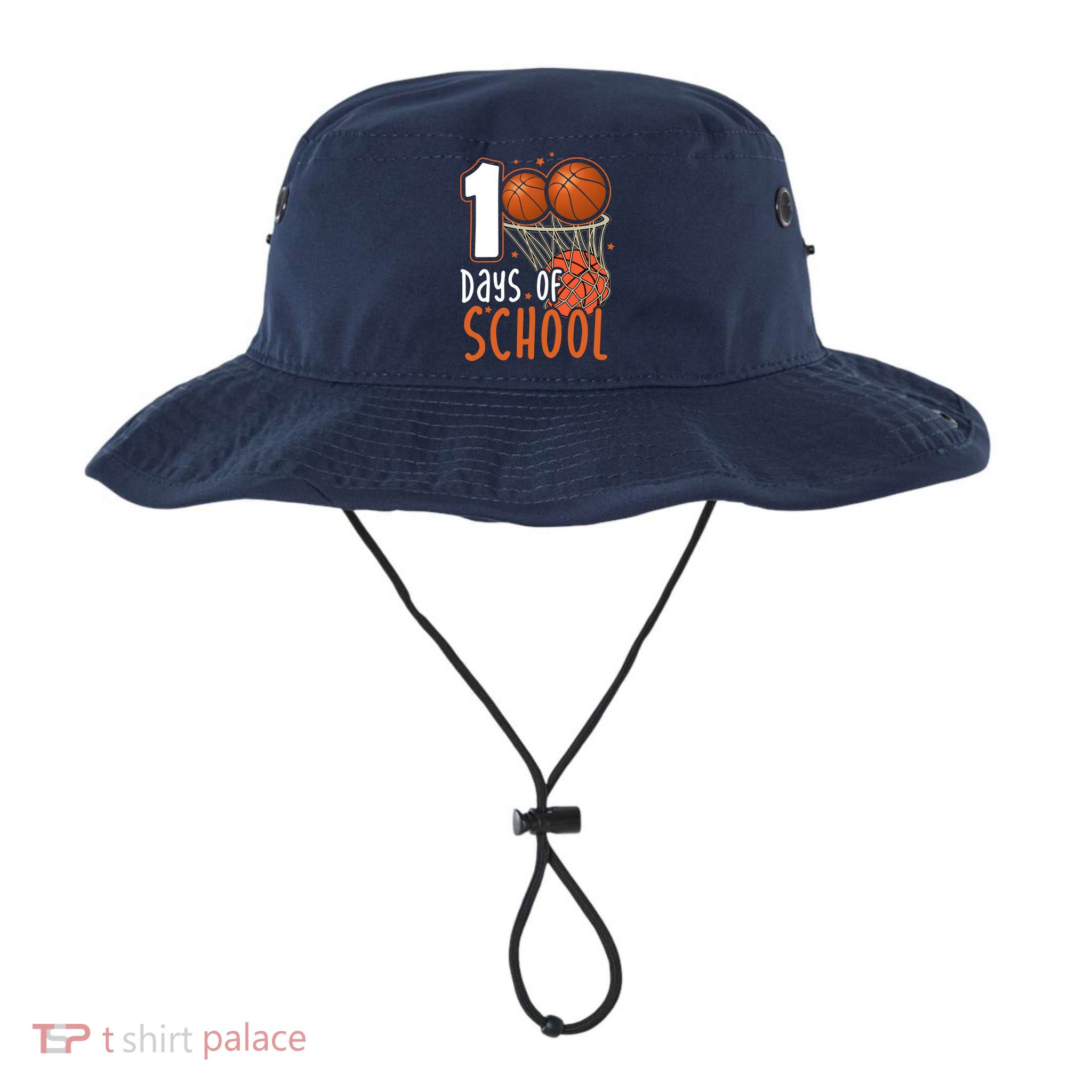 100 Days Of School Basketball Bucket Hat