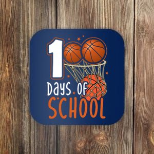 100 Days Of School Basketball Coaster