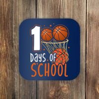 100 Days Of School Basketball Coaster