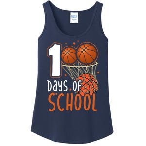 100 Days Of School Basketball Ladies Essential Tank