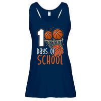 100 Days Of School Basketball Ladies Essential Flowy Tank