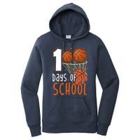 100 Days Of School Basketball Women's Pullover Hoodie