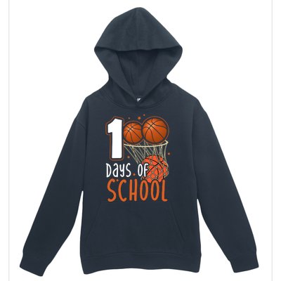 100 Days Of School Basketball Urban Pullover Hoodie