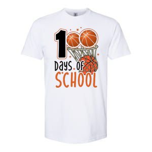 100 Days Of School Basketball Softstyle® CVC T-Shirt