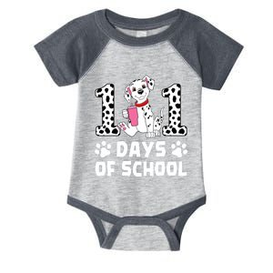 100 Days Of School Dalmatian Dog 100th Day Of School Infant Baby Jersey Bodysuit