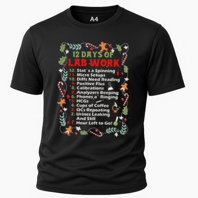 12 Days Of Lab Technician Christmas Funny Medical Laboratory Performance Shirt