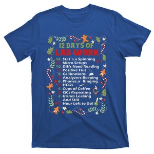 12 Days Of Lab Technician Christmas Funny Medical Laboratory T-Shirt