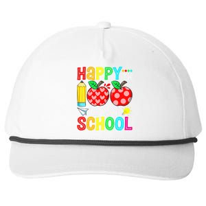 100th Day Of School Teachers Child Happy 100 Days Snapback Five-Panel Rope Hat