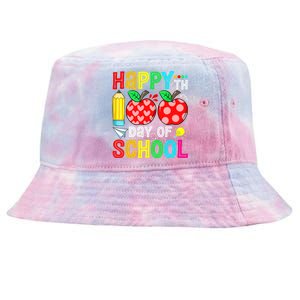 100th Day Of School Teachers Child Happy 100 Days Tie-Dyed Bucket Hat