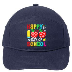 100th Day Of School Teachers Child Happy 100 Days 7-Panel Snapback Hat