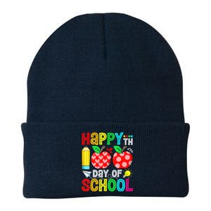 100th Day Of School Teachers Child Happy 100 Days Knit Cap Winter Beanie