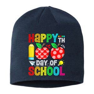 100th Day Of School Teachers Child Happy 100 Days Sustainable Beanie