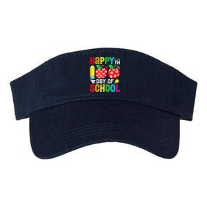 100th Day Of School Teachers Child Happy 100 Days Valucap Bio-Washed Visor