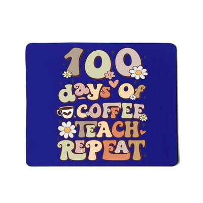 100 Days Of School Meaningful Gift For Teacher Coffee Retro Great Gift Mousepad