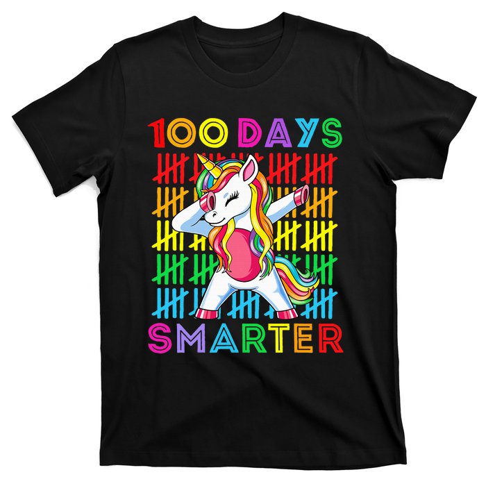 100th Day Of School Unicorn 100 Days Smarter Kindergarten T-Shirt