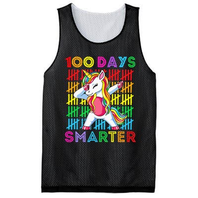 100th Day Of School Unicorn 100 Days Smarter Kindergarten Mesh Reversible Basketball Jersey Tank