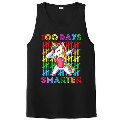 100th Day Of School Unicorn 100 Days Smarter Kindergarten PosiCharge Competitor Tank