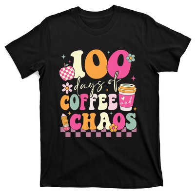 100 Days Of Coffee Chaos Lover Teacher T-Shirt