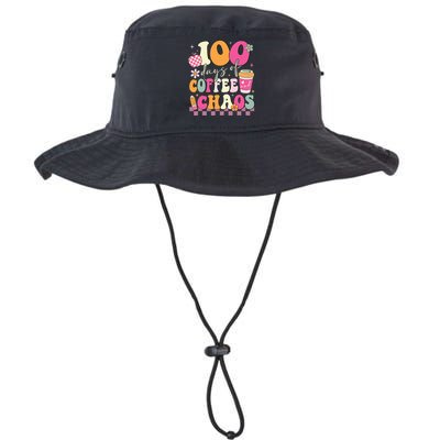 100 Days Of Coffee Chaos Lover Teacher Legacy Cool Fit Booney Bucket Hat