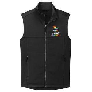 100Th Day Of Fourth Grade Fidget Pop It Dinosaur 4Th Grade Cool Gift Collective Smooth Fleece Vest