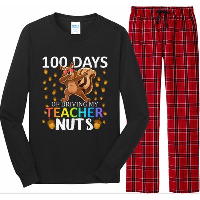 100 Days Of Driving My Teacher Nuts 100th Day Of School Long Sleeve Pajama Set